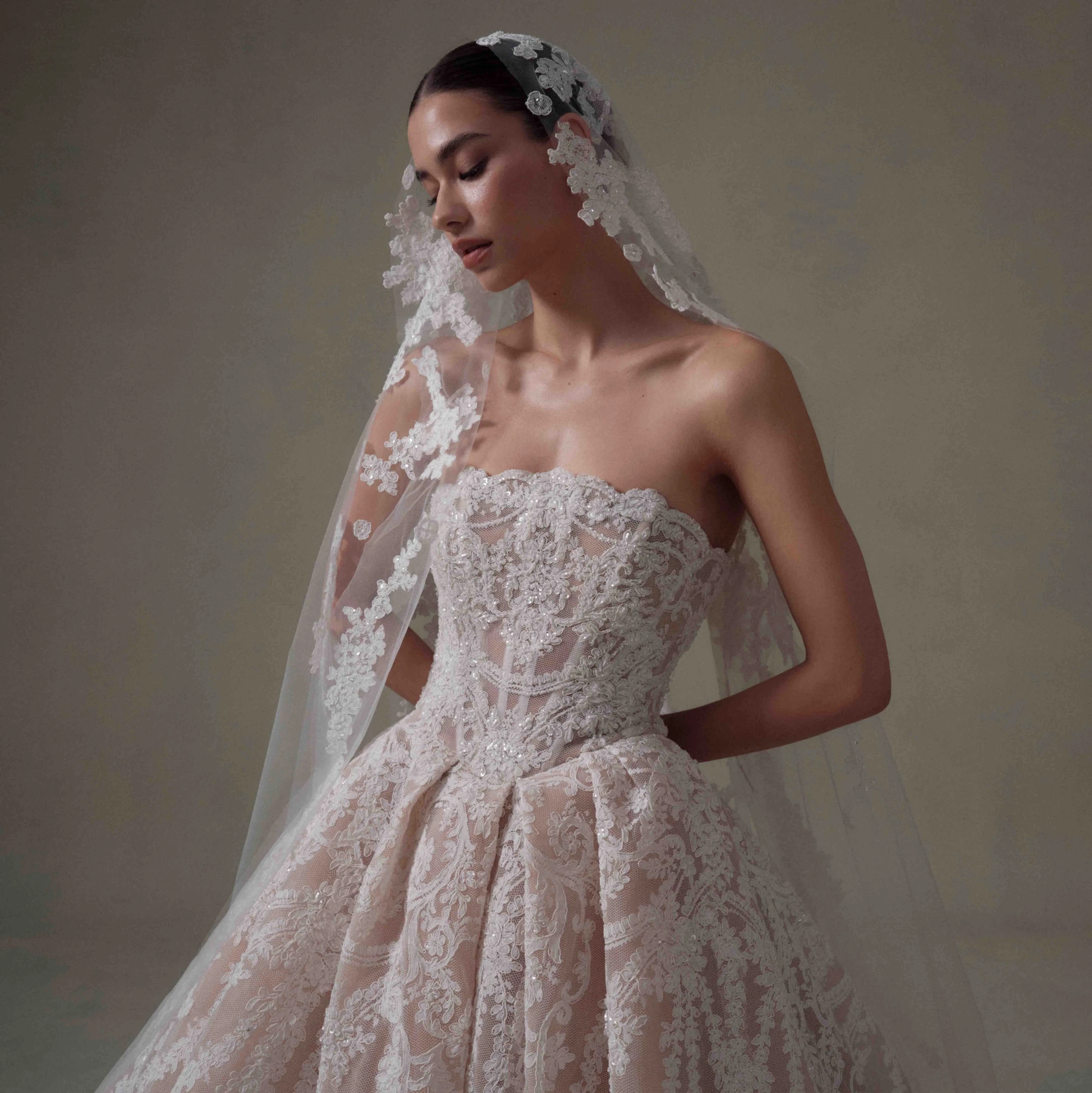 Model wearing white Senstudio dress