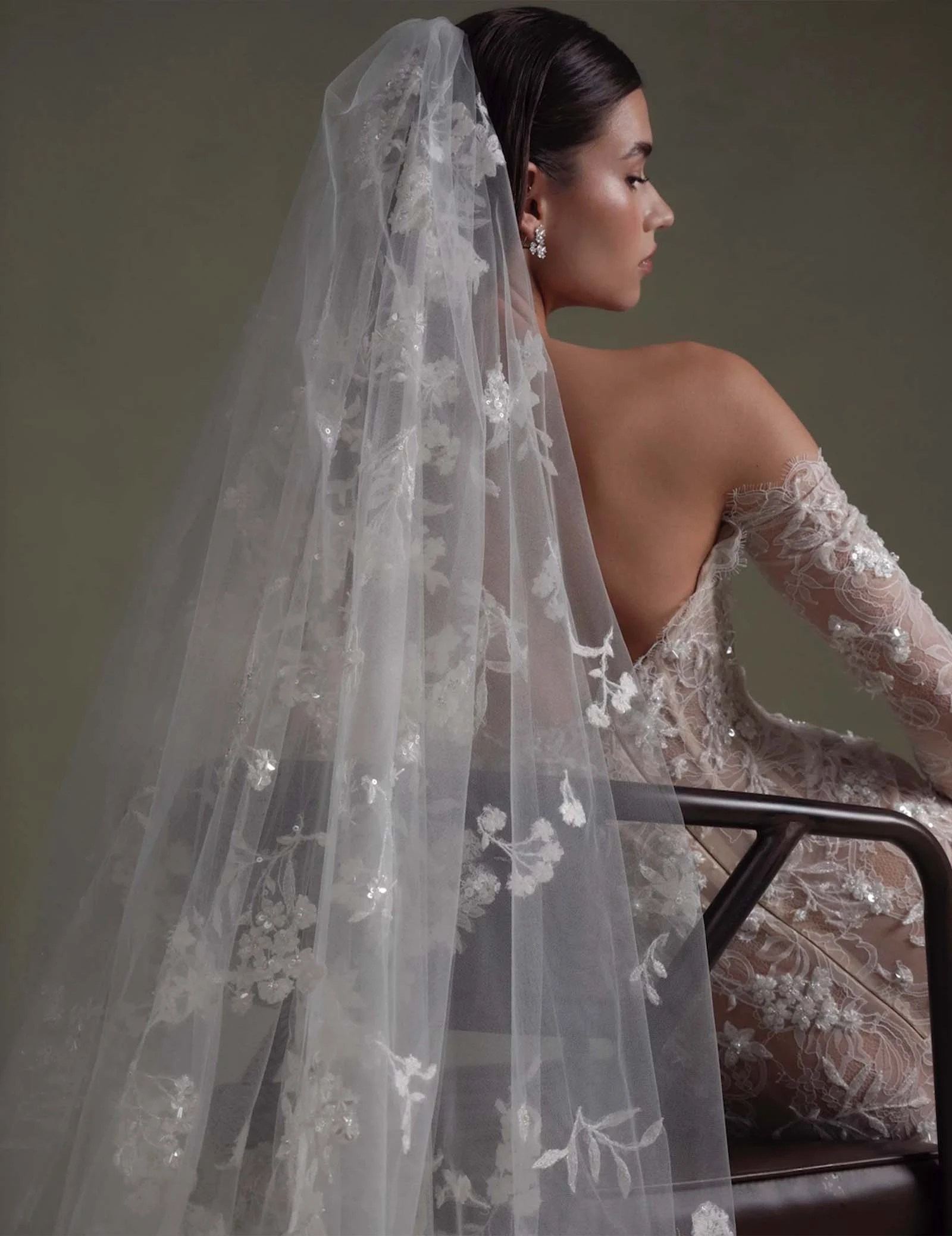 Model wearing a Town & Country Veil #2